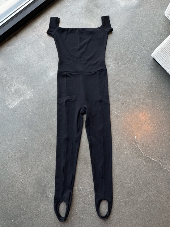FP Movement by Free People Pants - FP Movement by Free People Black Square-Neck Stirrup Jumpsuit NWOT